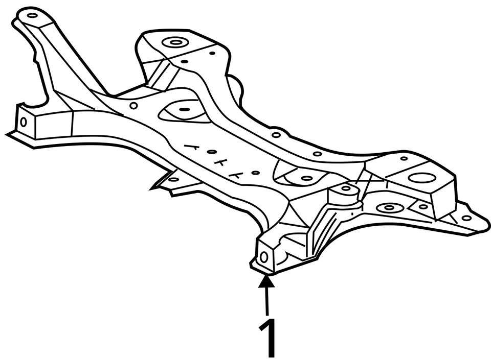 Toyota Prius 2004-2009 suspensión delantera subchasis K travesaño OEM Foto 4 de 4