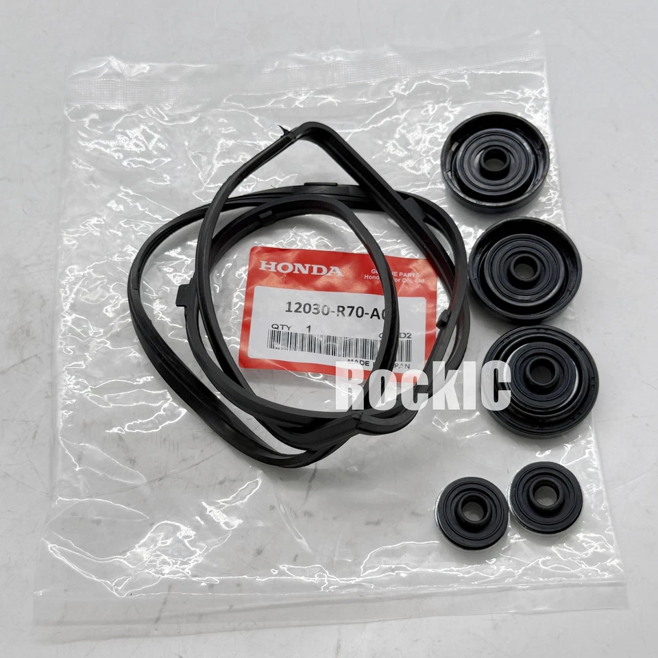 Juego de juntas de cubierta de válvula genuino OEM para Honda Acura 12030-R70-A00, 12050-R70-A00 Foto 3 de 3
