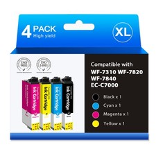 812XL Ink Cartridges for Epson WF-7310 WF-7820 WF-7840 EC-C7000