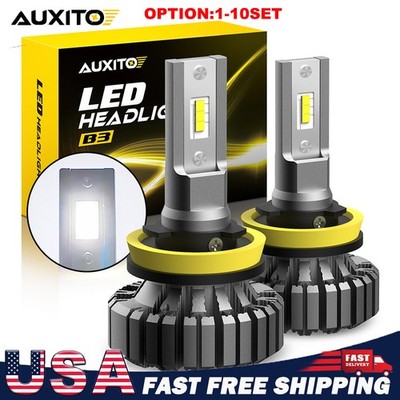 CANBUS H8 LED Bulbs Headlight Bright Kit White 22000LM High/Low Beam 6500K 2-20X