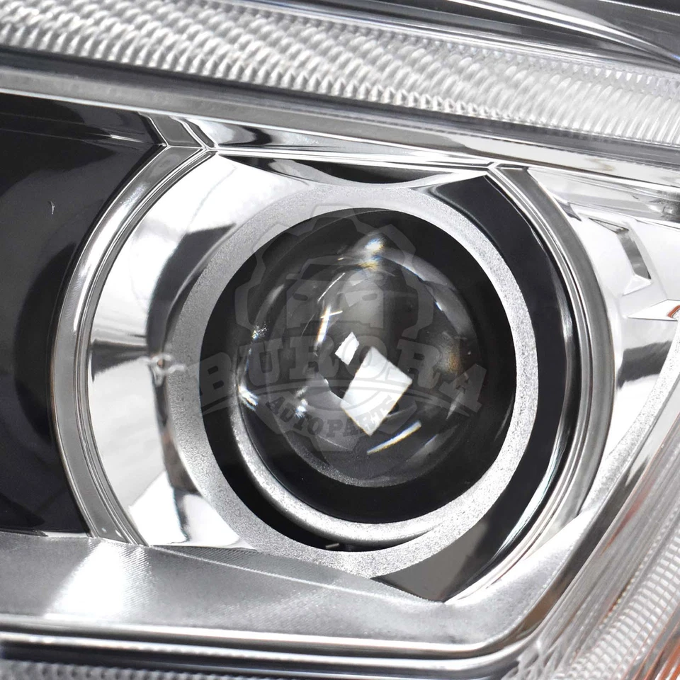 Faro halógeno lateral izquierdo cromado con LED DRL LH para conductor GMC Acadia 2017-2019 Foto 3 de 4