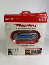 XACT SIRIUS REPLAY PLUG AND PLAY SAT RADIO RECEIVER W/CAR KIT XTR8CK NIB