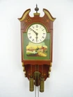 Vintage Antique Warmink Wuba Hindeloopen Dutch Wall Clock 8 day Old Clock