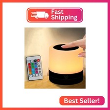 Nursery Night Light for Kids, USB Rechargeable Small Desk Lamp,13 RGB Colors  4