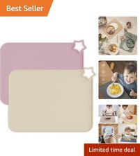 Silicone Placemats for Children - Easy Clean, Foldable, Eco-Friendly