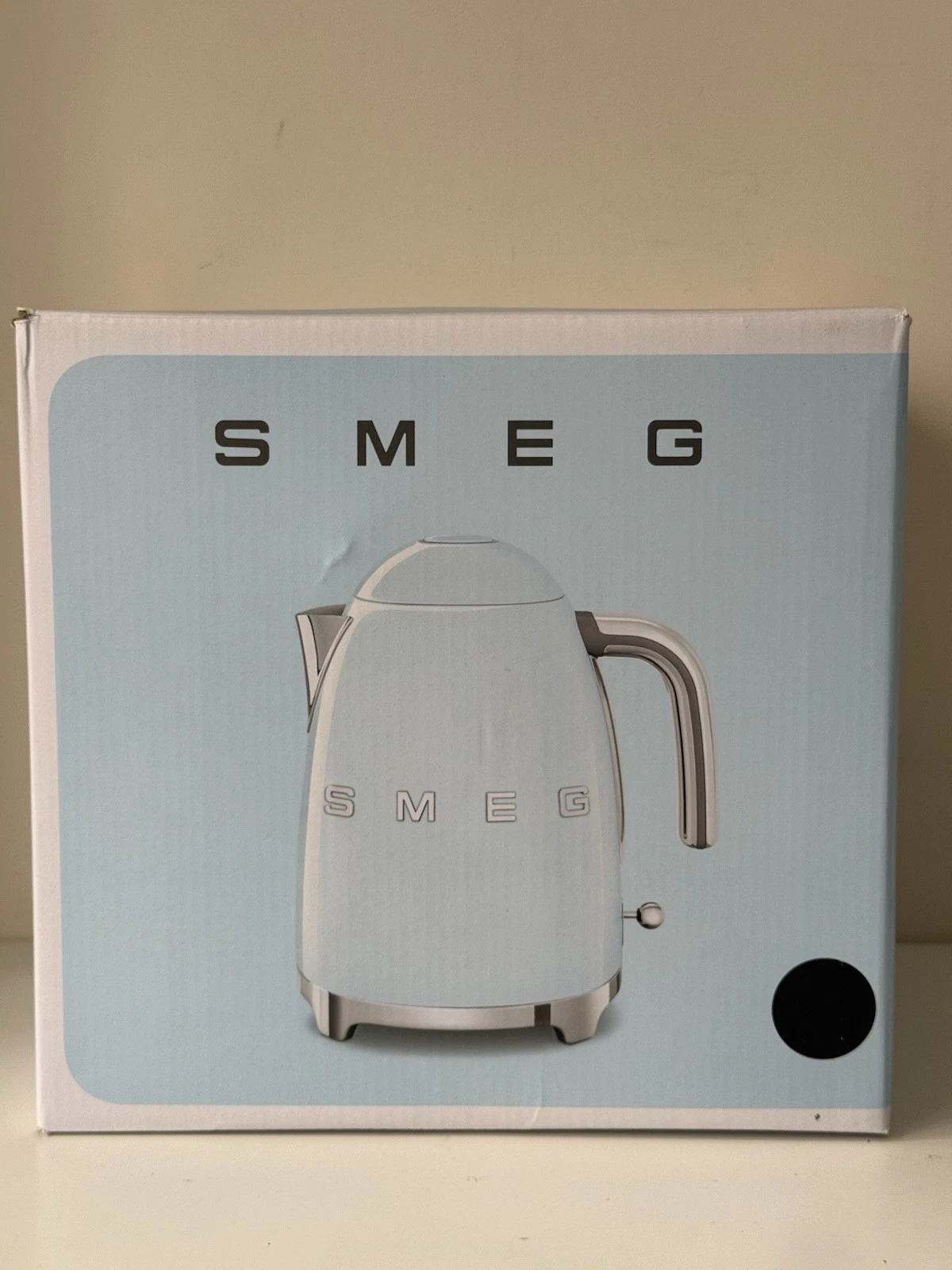 Smeg 50's Retro Style Cordless Kettle 1.7L Rapid Boil KLF03BLUK Black