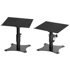 On-Stage SMS4500-P Clamp-On Studio Monitor Speaker Stands: Height-Adjustable ...
