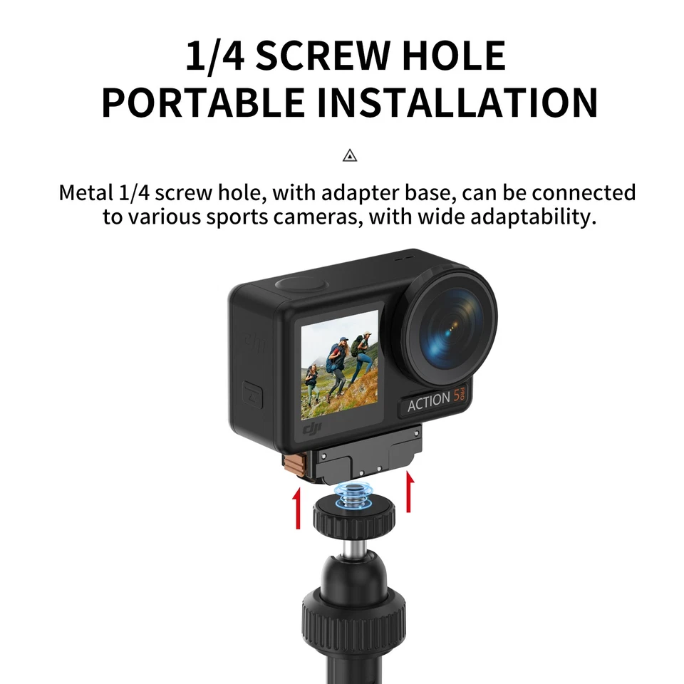 Camera Mini Tripod Selfie Stick Extendable Mini Stand For DJI Insta360 GoPro - Image 4 of 4