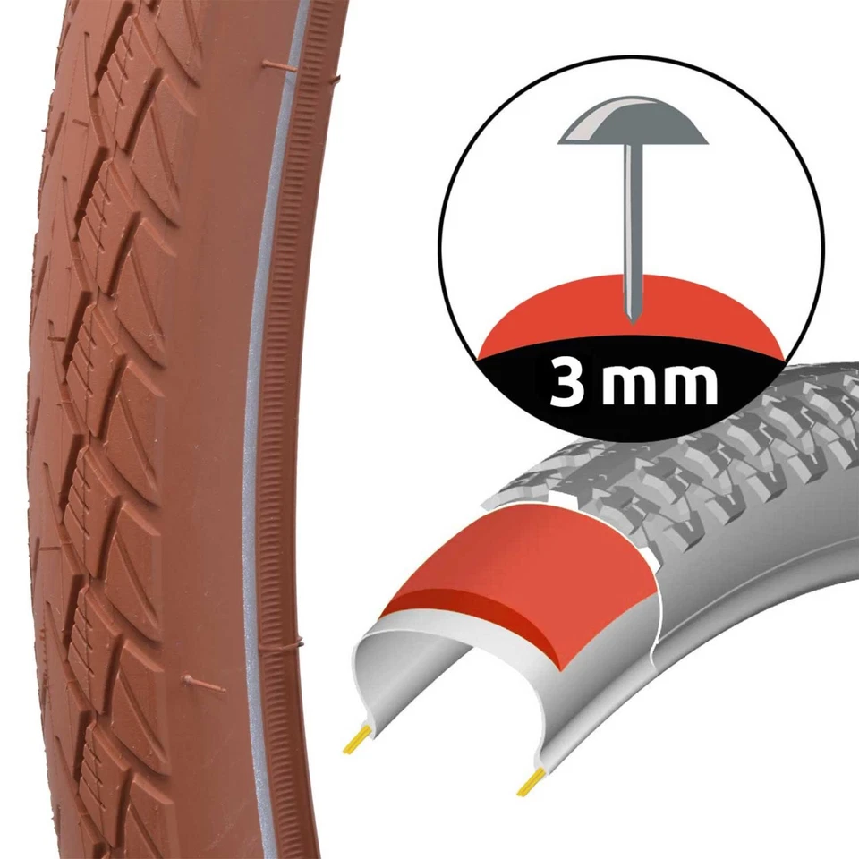 2x Set Fahrrad-Reifen Braun 28" 28 x 1,5 Zoll ETRTO 40-622 Fahrrad-Decke Mantel - Bild 4 von 4