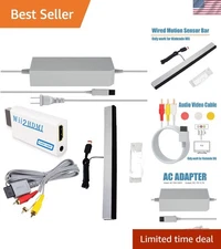 All-in-One Wii Replacement Set: AC Power, HDMI Converter & Motion Sensor Bar
