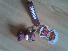 Huggabies mooo cow KEYRING NEW Official Collectable GENUINE