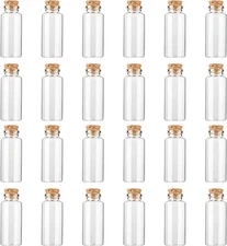 10 ml 0.86"x1.96" Glass Bottles with Cork Stopper，Mini Glass bottle with cork?