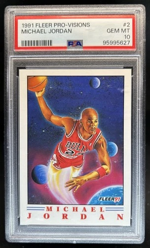 1991-92 Fleer Michael Jordan Pro Visions #2 Bulls PSA 10 GEM MINT