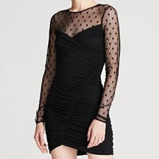 Halston. Hilary Dress in Jersey Mesh.