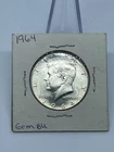 KENNEDY 90% Silver HALF DOLLAR 1964 P AU-BU Condition Uncirculated .50¢ USA Coin