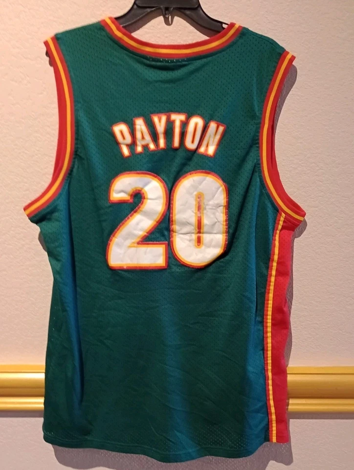 Vintage 95s Seattle Supersonics Gary Payton #20 NBA Champion Jersey Boys XL - Image 2 of 4