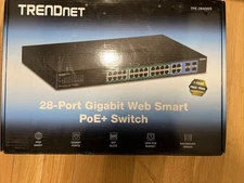Trendnet Gigabit Network Switch 28 Ports Tpe-2840ws