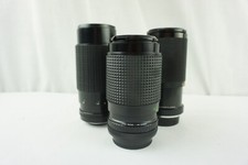 LOT of 3 Vintage Camera Lenses Soligor, Samyang, Kalimar