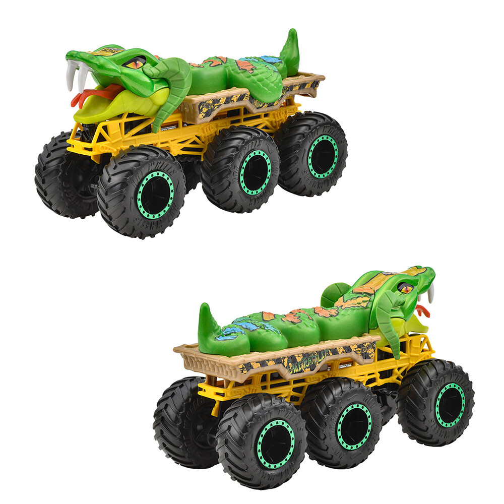 Hot Wheels Monster Truck Transporter Assortment 4 mini car in Box