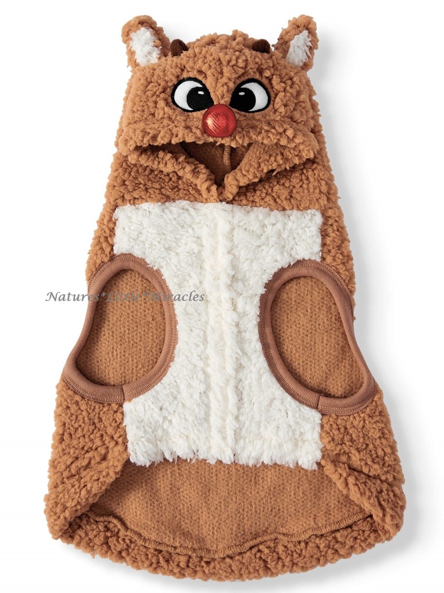 NWT Rudolph the Red Nosed Reindeer Shirt Sweater Costume Coat Pet