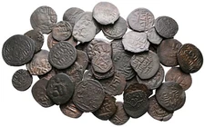 ONE Authentic islamic medieval bronze random pick ca 800 - 1400 AD 1,2