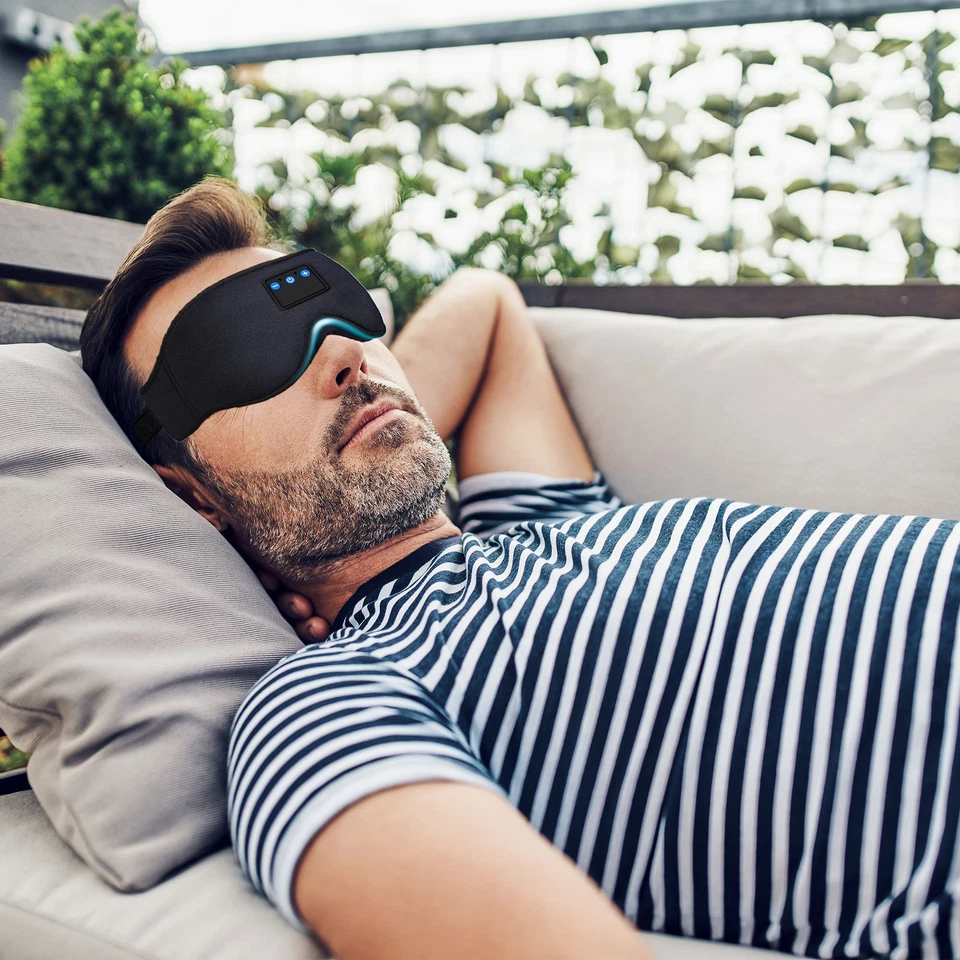 Laser Sleep Mask w/ Bluetooth Headphones, 3D Contour, Memory Foam, 10Hr Playtime - image 4 of 4