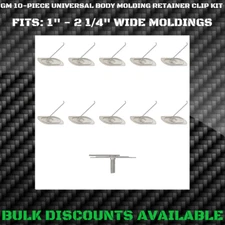 CADILLAC Fender Door Quarter Panel Rocker Body Side Molding Moulding Trim Clips