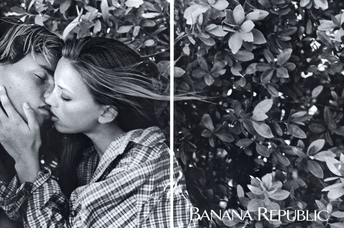 1993 Banana Republic Bruce Weber fashion 2-page MAGAZINE AD