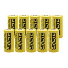 ETSAIR 16340 Battery 2800mAh Rechargeable 3.7V Li-ion Cell Batteries Charger Lot