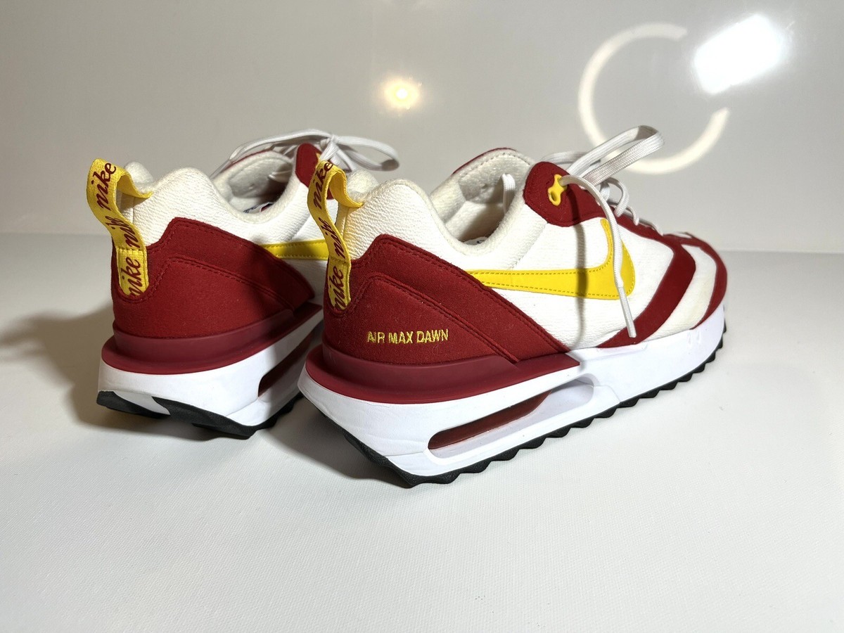 Brand New SAMPLE NIKE AIR MAX DAWN Gym Red Vivid Sulfur W