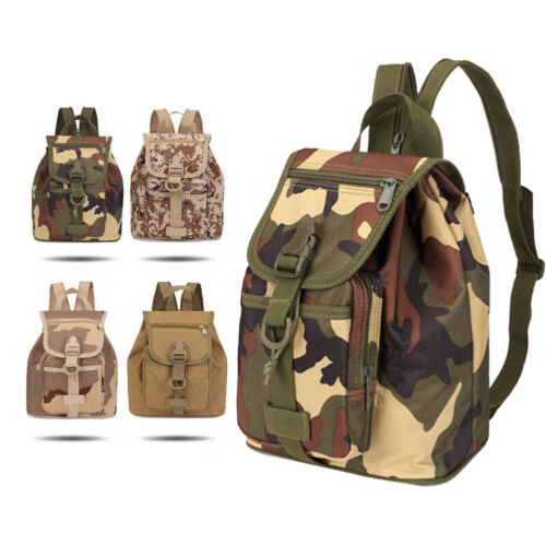 Tactical Backpack School Bag Children Kid's Military Camo Shoulder Bag Daypack - Afbeelding 1 van 34