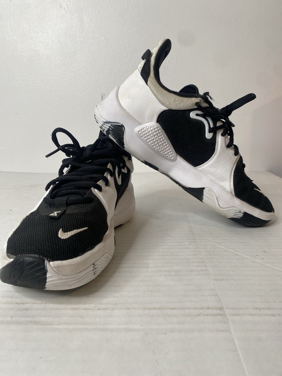 Nike PG 5 Team White Black Paul George Basketball Shoes DA7758-001 