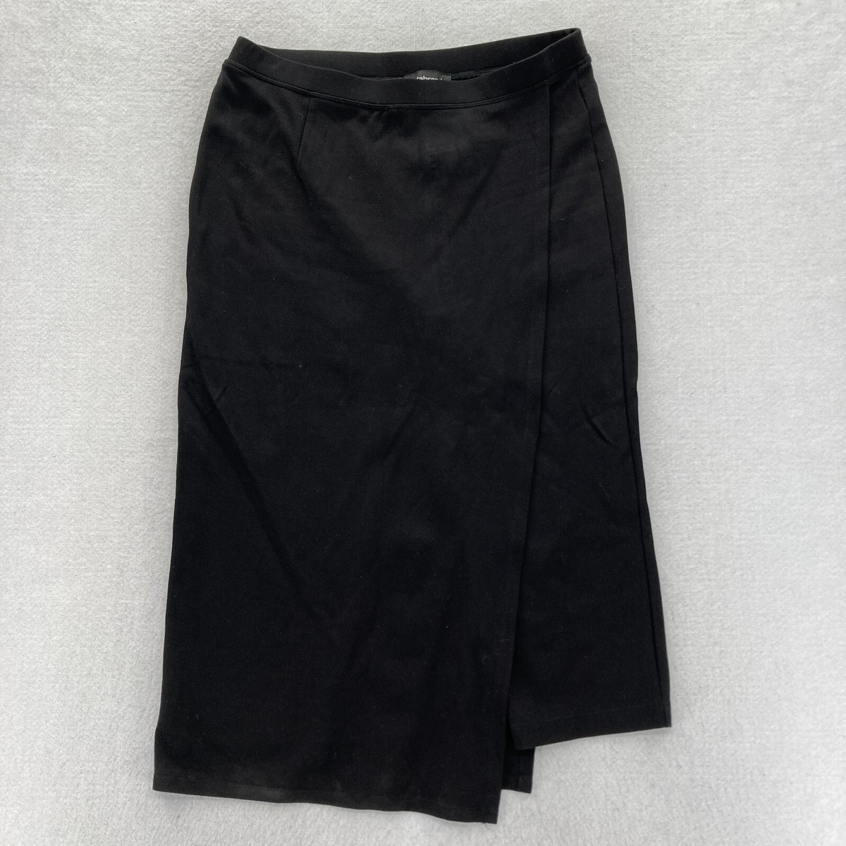 Betabrand The Sassiest Pants Black Skirt Panel Overlay Size Medium
