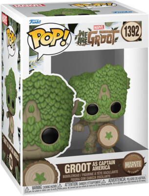 Marvel We Are Groot - Groot as Captain America 1392 - Funko Pop! Vinyl Figur
