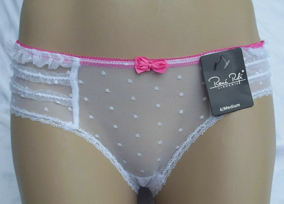 Rene Rofe Lados atrevidos See-Thru Bragas Lencería Mujeres Regalo íntimo Nuevo Lote de 2 Foto 2 de 4