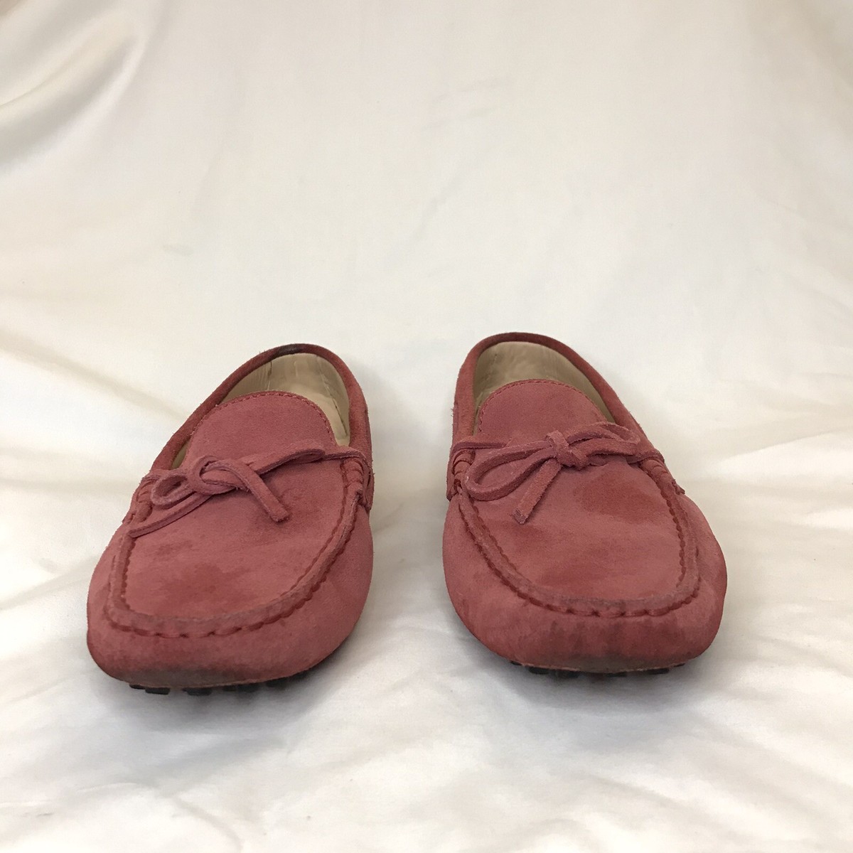 TOD GOMMINO DRIVING SHOES IN SUEDE -RED 6.5 | eBay