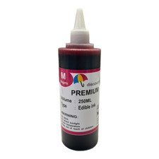 Magenta Edible Ink Refill Kit for Canon Epson Brother Printers 250ml Ink Bottle