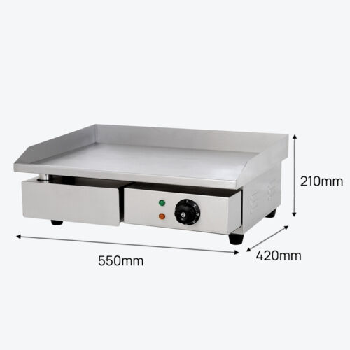 2900W Commercial Electric Griddle BBQ Grill Pan Hot Plate Stainless Steel 2025 - Picture 2 of 13