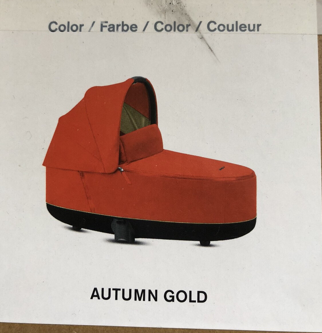 cybex priam lux carrycot autumn gold UK