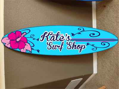 wall hanging surf board surfboard decor hawaiian beach surfing beach ...