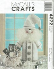 McCalls Sewing Pattern 4272 Santa Silver and White 20" Doll