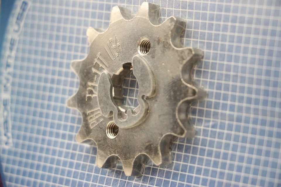 Nova roda dentada de aço PBI # 321-13 contraeixo dianteiro 13T Honda CRF110 Grom - Imagem 3 de 3