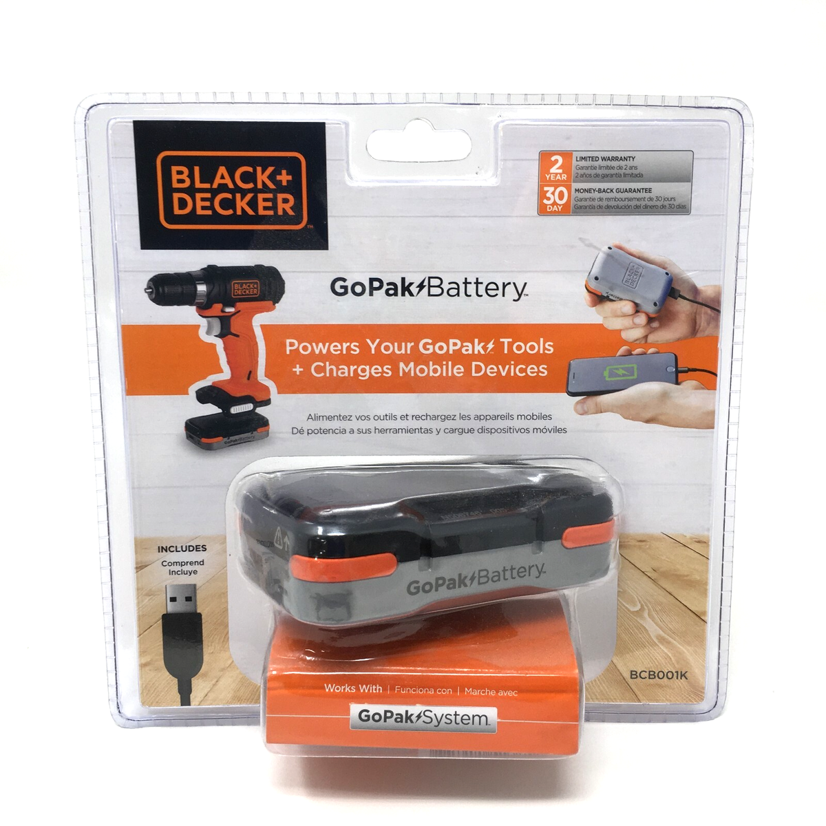 Tool Kit Black And Decker Gopak Dewalt BDCK502C1 Dewalt Black