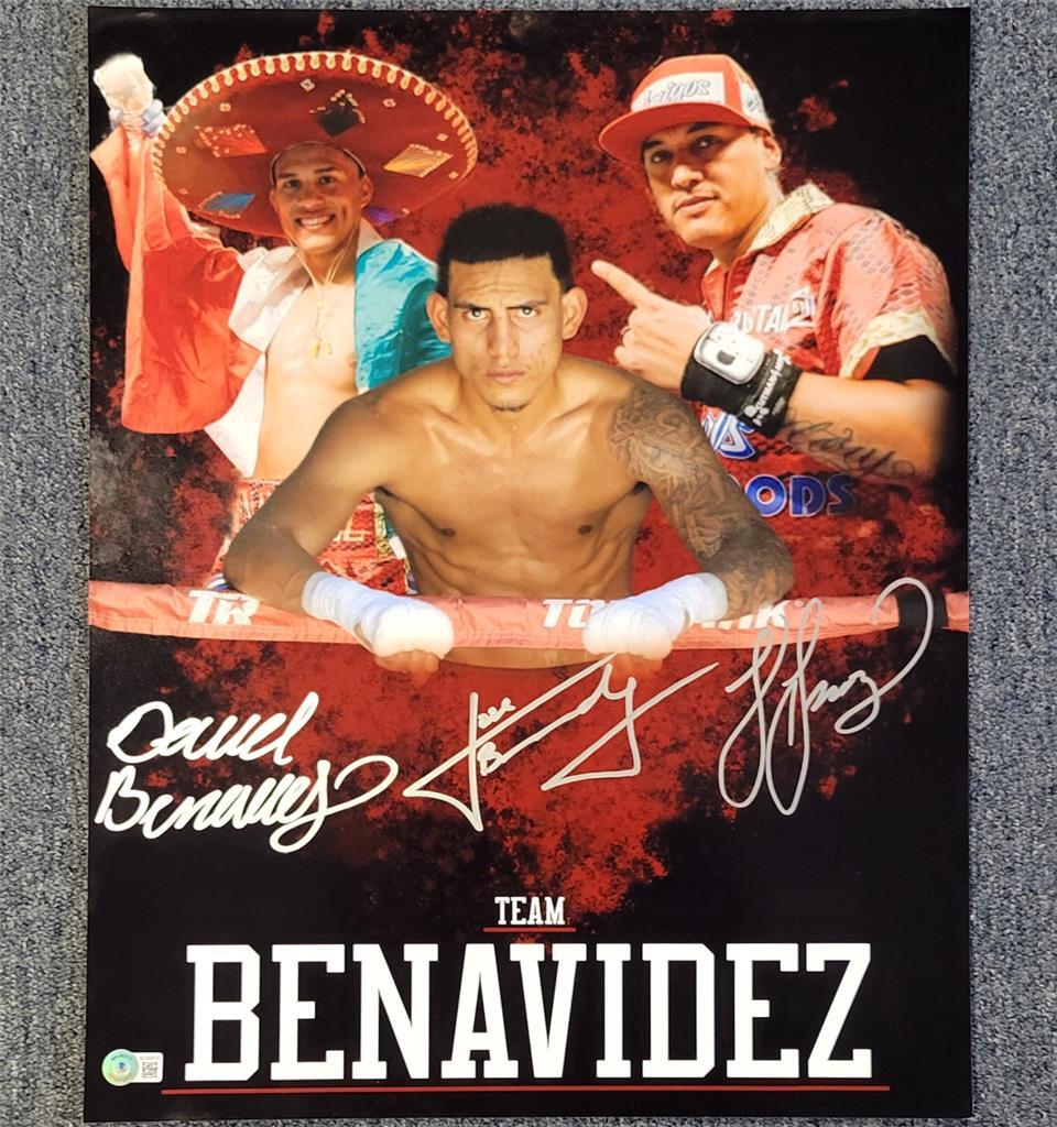 David Benavidez ~ Jose Benavidez Jr. & Sr. Team signed 16x20 photo