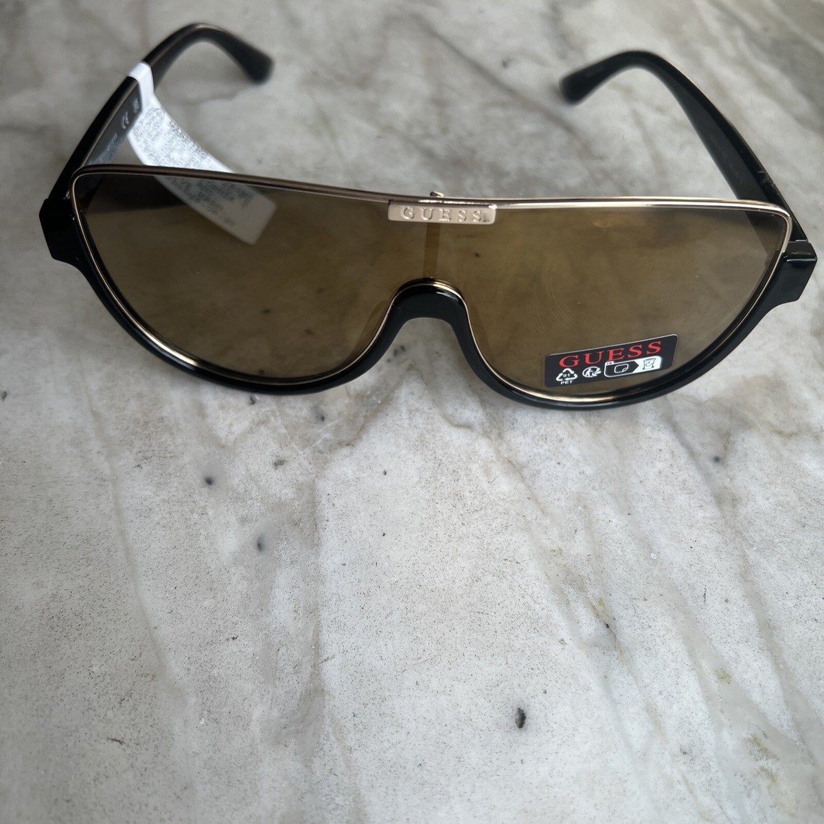 Guess Sunglasses GO00033 O1C-135GLD-Black GOLD Aviators NEW