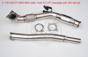 Complete Kits 3 0 Turbo Exhaust Downpipe For Vw Golf Gti Mk5 Mk6 Jetta Audi A3 2 0t Automotive Classiccakes Co Nz