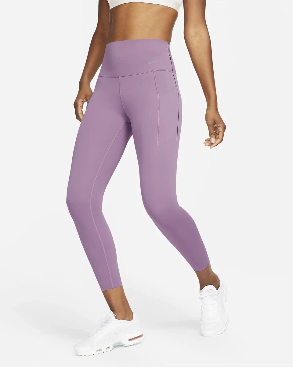 Nike: Purple Universa 7/8 Leggings