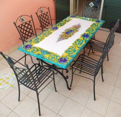 Tavolo Esterno Pietra Lavica Tavolo In Pietra Lavica Vietrese