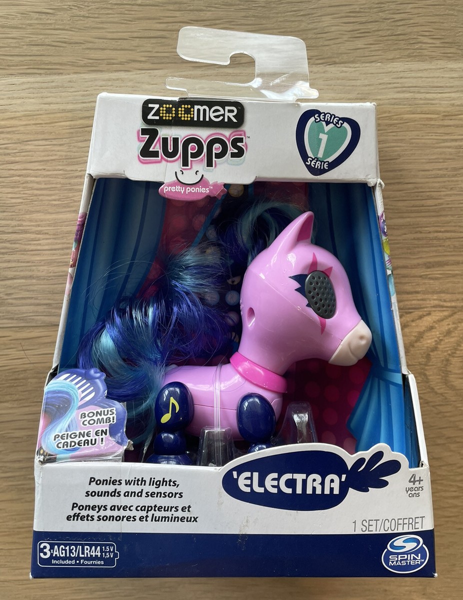 Zoomer Zupps Pretty Ponies, Lights, Sound Sensors ELECTRA NEW