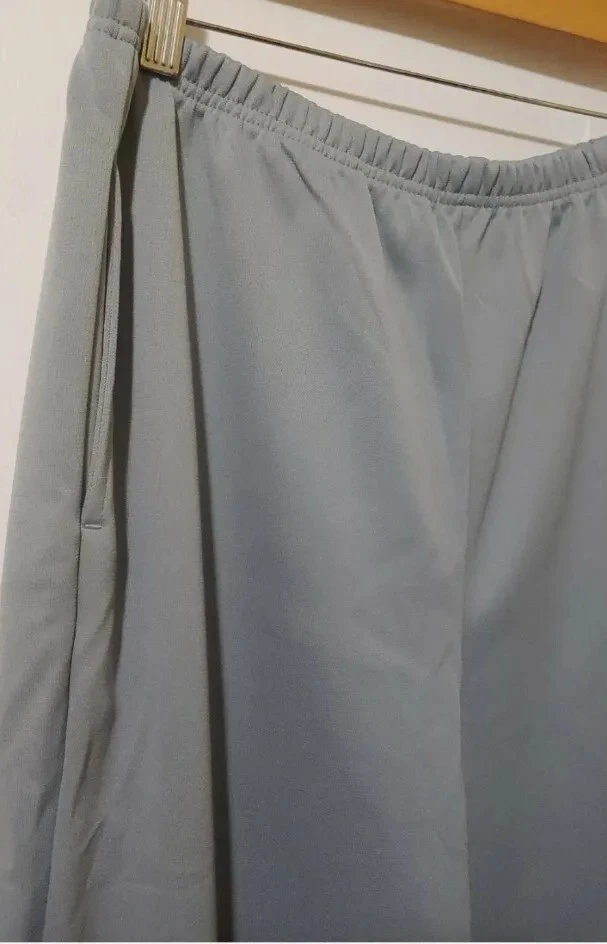 Pantalones Blair Mujer 16 Bolsillos Elásticos Cintura Informales Gris Pullup Frente Plano Foto 4 de 4